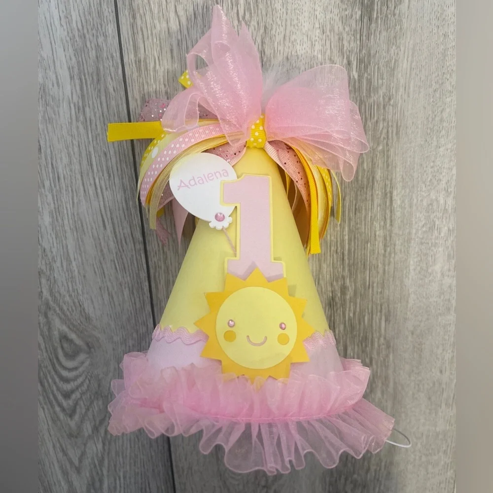 You Are My Sunshine Girls 1st Birthday Hat